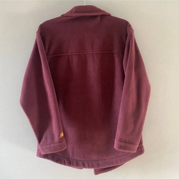 New Balance Athletic Polarfleece Shacket (XS) - Burgundy - Picture 3 of 9